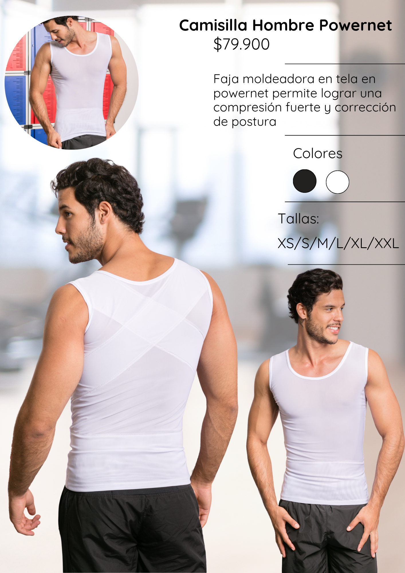 Camisilla Hombre Powernet